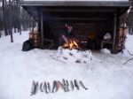 Schweden Neujahr Eisangeln No1030